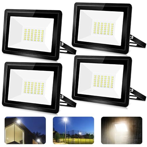 Catálogo para Comprar On-line Reflector para exterior los más recomendados. 47 AWCBBT 4PCS 30W Reflectores Led Exteriores, reflectores para exterior, Reflector Led Exteriores Lampara Para Exterior, Luz Exterior IP66,Luz Blanco Lámpara Suburbana Jardin Patio...
