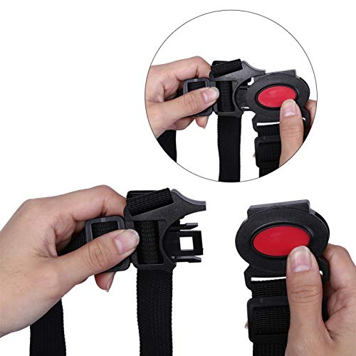Cinto de segurança para carrinho de bebê, alça de segurança para carrinho de bebê, preto, 5 pontas,