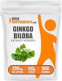 BulkSupplements Pure Ginkgo Biloba Leaf Extract Powder (100 grams)