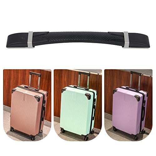 Image of Suitcase Luggage Handle Holder Strap Grip Handle 10.43 inch with Mounts Black B120,Two Inner Hole Distance: 190mm /7.48 inch, Two Outer Hole Distance:245mm /9.65 inch