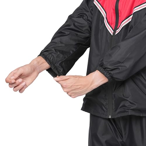 Image of Citizen Hooded Raincoat for Men Women Waterproof for Bike Riders 180T Micro Fabric Lightweight Stylish Sealed Hood, Large Pockets, Heavy-Duty Zippers Rainwear with Carry Pouch-CR021