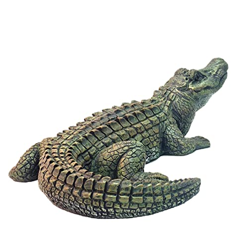 Homestyles 99750EXTRALR 20 Inch Realistic Lying Alligator Beach Gator Garden Pool Statue Figurine thumb #3