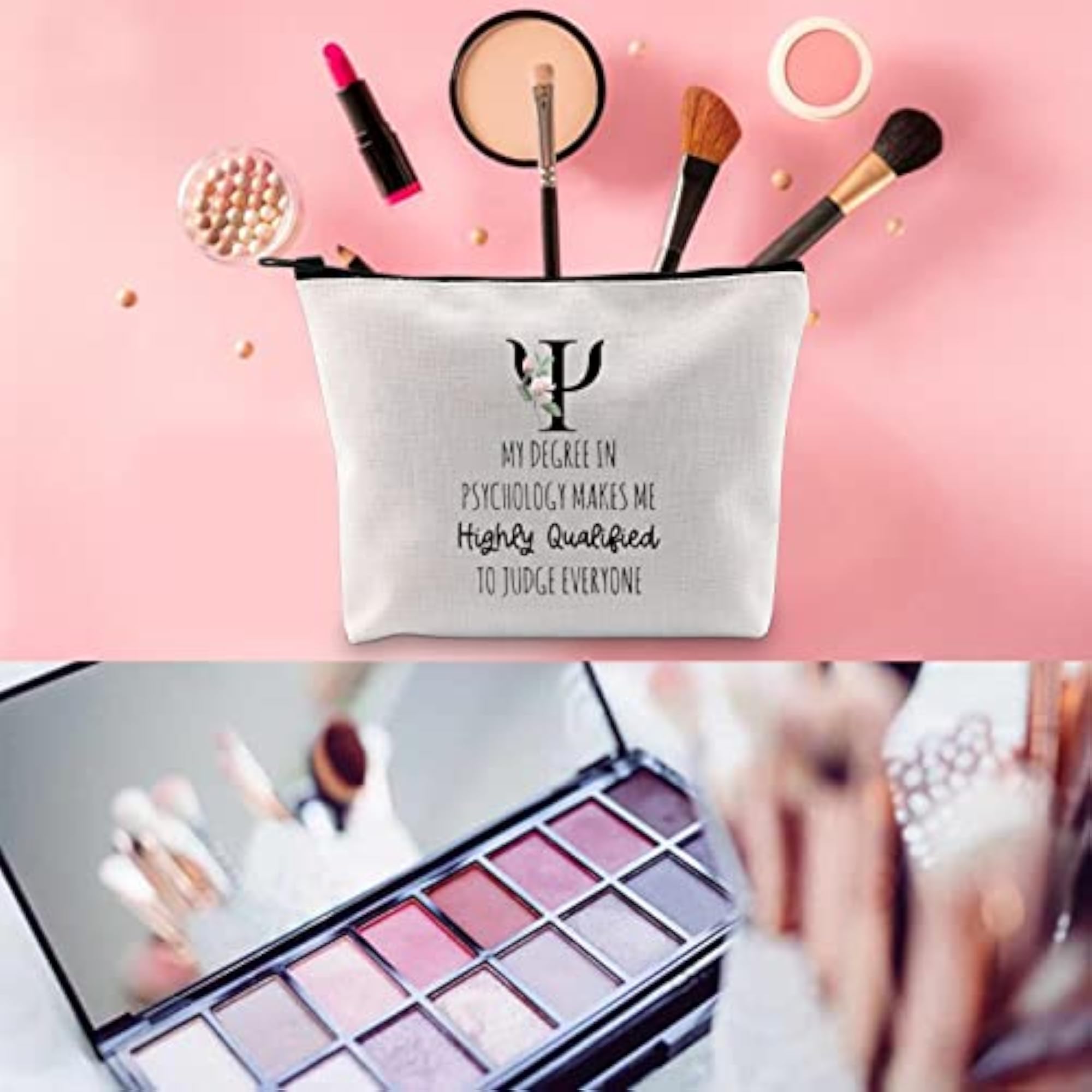 Funny Gift Makeup Bag for Psychologists and Students