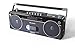 Milanix Portable Boombox Stereo Tape Cassette Player/Recorder with Bluetooth, USB, SD, AM/FM Radio and Headphone Jack- Gray