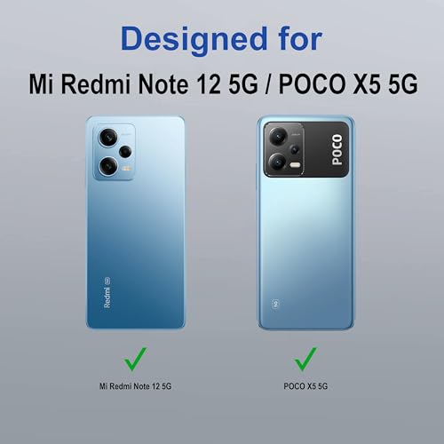 Zapcase Back Case Cover for Mi Redmi Note 12 5G / Poco X5 5G | Compatible for Mi Redmi Note 12 5G / Poco X5 5G Back Cover | Case Cover with Camera Protection | (TPU + PC | Translucent Black) - Image 3