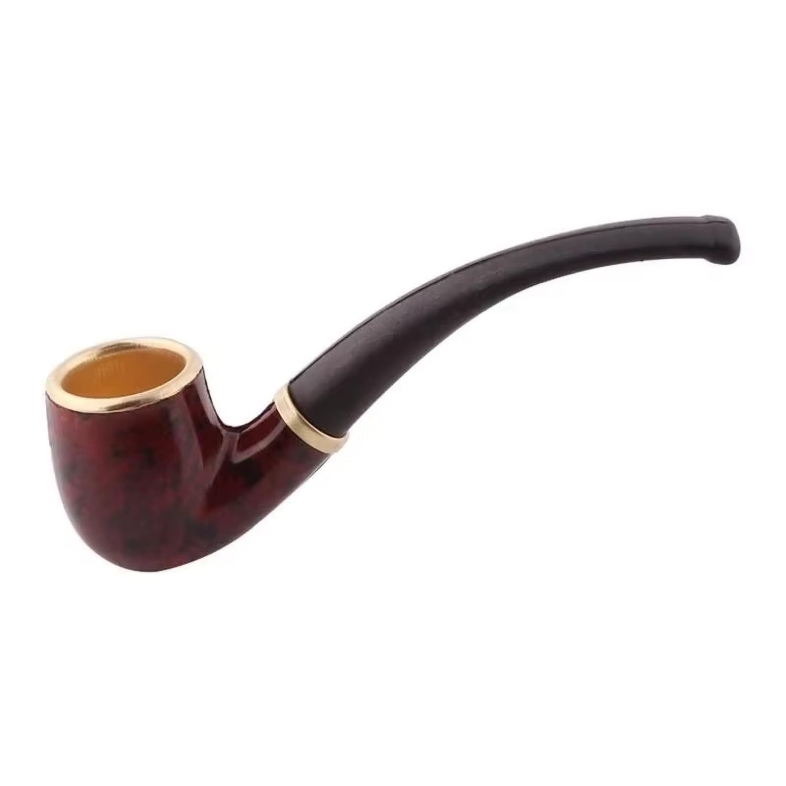 Mini Pipe À Tabac En Alliage D'Aluminum Or Portepipe Petite Pipe À Fumer Portable Pipe Set Avec