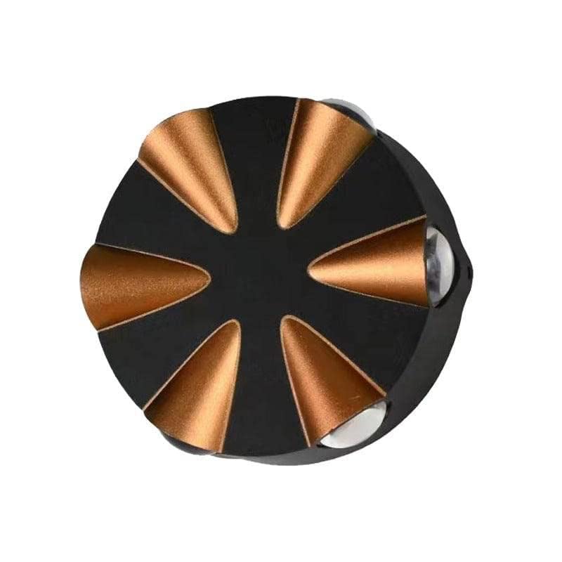 Image of JACKAL 6 Watt Warm White LED Outdoor Wall Lights, Gate Lights Waterproof (6 Ways) - Fancy Exterior Wall Mounted Light, Wall Lamp | IP65 Grade Waterproof Aluminium Body - 6 Months Warranty