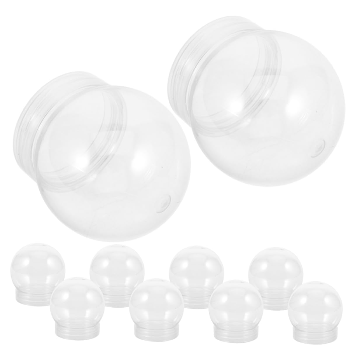GALPADA Piezas Accesorios para de Nieve Navidad para Falso Farol de de Nieve de Navidad Globo de de Bricolaje Globo de Nieve de plástico el plastico Transparente