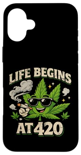 Life Begins at 420 �ʔ����喃�t�}���t�@�i�f�U�C�� �X�}�z�P�[�X iPhone 16 Plus �p