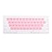 Case Star ® White and Pink Color Silicone Keyboard Cover Skin for Macbook 13" Unibody / Macbook Pro 13" 15" 17" and Apple Wireless Keyboard