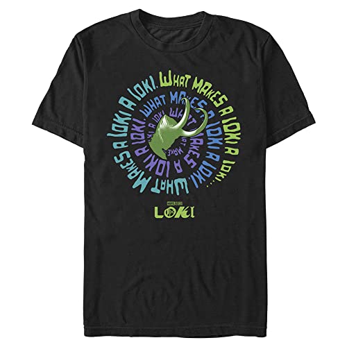 T-shirt Loki Marvel en coton de qualité supérieure, haut grande taille 4XL noir durable