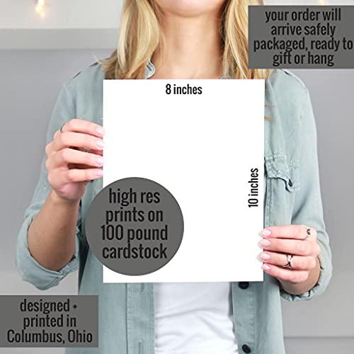 9 Mineralogy Wall Art Prints - Gemstone Crystal Posters (Unframed 8 X 10 Inches) Nine Colorful Gemalogy Decor Printed Illustrations By Ritzy Rose (Mineralogy) #TOP5