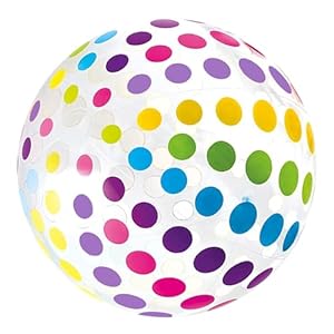 Sulxyi Regenbogenfarbiger aufblasbarer Kickball OM9GT6M010ES1MBT