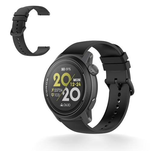 [KONXISA] For COROS PACE 4/APEX 4 42mm/PACE Pro/PACE 3 �p �o���h �x���g �����o���h �V���R���f�� �ʋC�y�ʁA���K�A�ϋv���A�h�����h�� �ȒP���� �u�₩ �j���������p�i�u���b�N�j