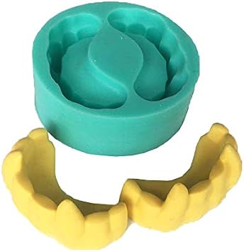 Cestony Vampire Tooth Silicone Molds for DIY Cake Fondant Biscuit Cookies Sugar Pudding Chocolate Hard Candies Dessert Decor