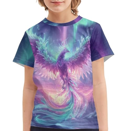 Image of Kids Graphic T-Shirt Boys Girls Novelty Tees Top Short Sleeve Shirts Summer Blouses 3-16
