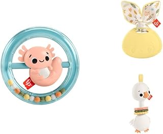 Fisher-Price Baby Brinquedo para Bebês Mordedores e Chocalhos Sensimals para crianças a partir de 3 meses