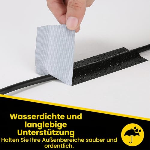 1 Rolle Panzertape Schwarz 50mm x 27,4m Stark Wasserfest Innen & Außen – Ansicht 6