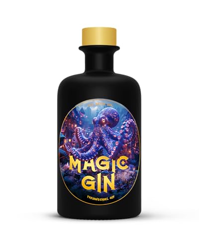 Sepia Ink - Magic Gin - 0 5 Ltr. - 40% vol. - Farbwechsel Gin mit dunklen Früchten - Vegan