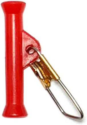 1" Sinker Slides, 100 Pcs Red, Ideal for Surf Fishing, Catfishing & Bottom Rigs