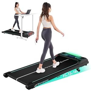 CITYSPORTS Walking Pad with 0-14% Incline,6KM/H Treadmill for Home,Under Desk Treadmills with LED Display, Remote Control,Portable Walking Running Machine Slim Compact Motorized Electric Treadmill