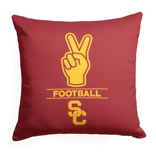 NORTHWEST NCAA USC Trojans Silk Touch Throw Blanket, 50" x 60", Number 1 Fan