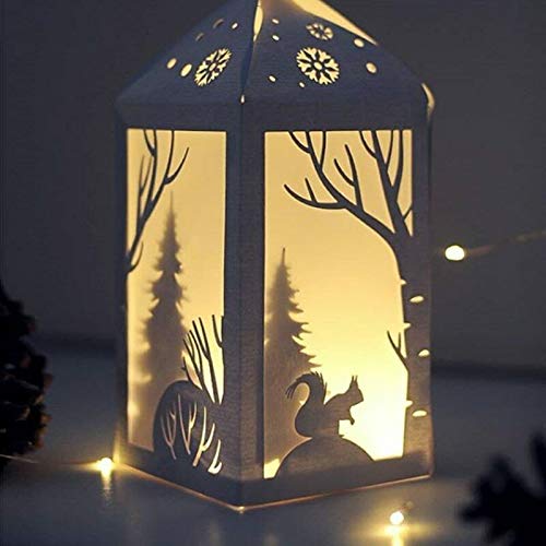 YunTrip Merry Christmas Cutting Dies for Card Making, Christmas Deer Tree Lantern Metal Cutting Dies Stencil for DIY Scrapbooking Album Embossing Photo Crafts Paper Cards Decorative Craft (Squirrel)