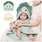 Adorable Capuche Animale: Avec oreilles d’animal et broderies délicates, les bords bien finis aident la serviette à garder sa forme