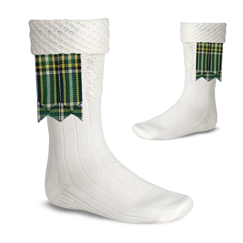 Image of Scottish Tartan Kilt Flashes with Elastic Adjusters