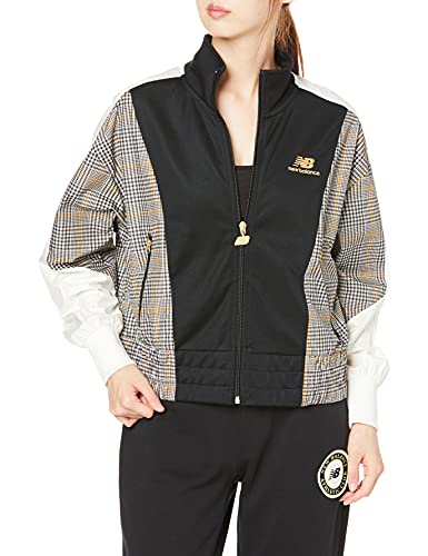 [ニューバランス] NB Athletics Higher Learning チェック トラック ジャケット WJ13506 レディース BK(ブラック) L