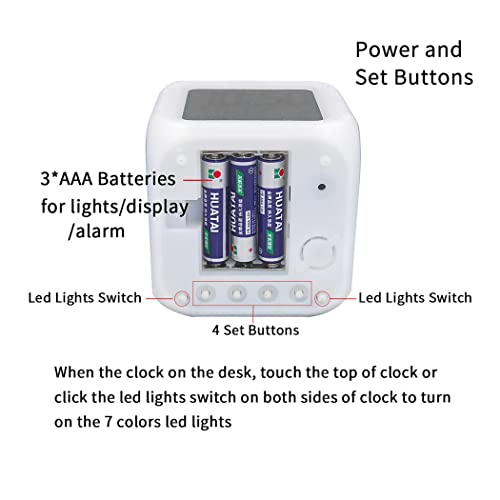 Bocaihua Eiffel Tower Green Alarm Clock Desk Clock Digital Alarm Clock With Led Lights Plastic Table Clock For Kids Teenagers Adults Home/Office Décor 3 Inches/7.8Cm #TOP4