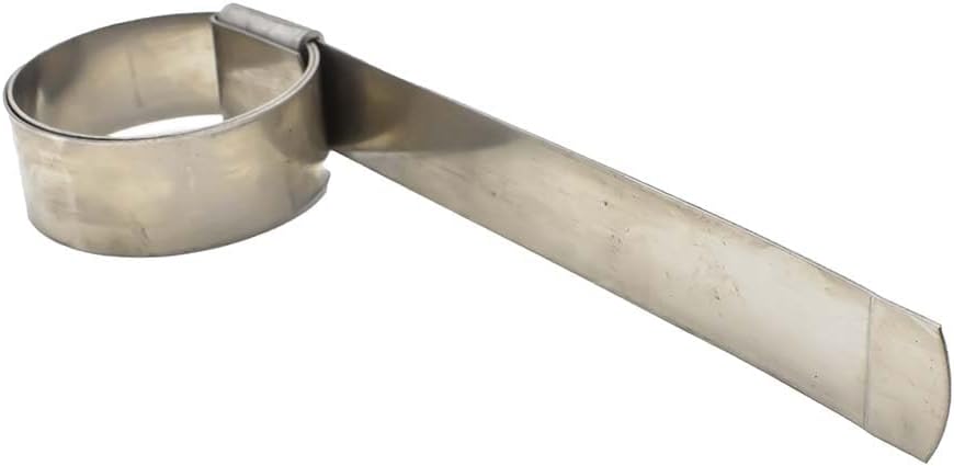 Interstate Pneumatics H719-9 5/8 Inch Wide Stainless Steel Preformed Band Clamp for 1 Inch Hose - 25 Pack