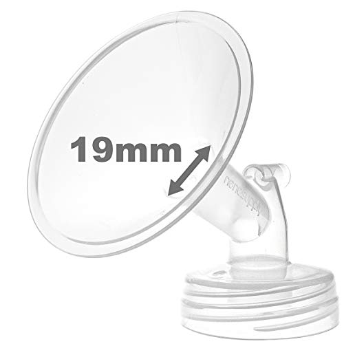 Image of Nenesupply 19mm 1 pc Flange Compatible with Spectra S2 S1 9 Plus Synergy Gold Breastpump Replacement to Spectra Pump Parts Flange Accessories Wide Mouth Work with Valve Backflow Protector Bottle