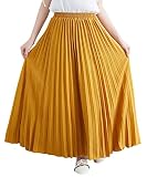 プリーツスカート 18色 aライン レディース ウエストゴム ロング ロング丈 マキシ マキシ丈 ミモレ ミモレ丈 ひざ丈 ひざ下 ひざ上 サテン シルク シルキー スカート フレアスカート マキシスカート ロングスカート フリルスカート aラインスカート デニム 冬 ゴム 春夏 事務服 黒 コーデ 夏 ミニ ボタン オフィス 膝丈 大きいサイズ レース タイト マスタード-80