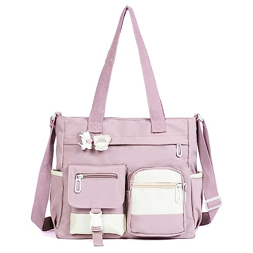 Image of Phaoullzon Crossbody Cute Bag for Teens Kawaii Messenger Purse Nylon Shoulder Tote Bags