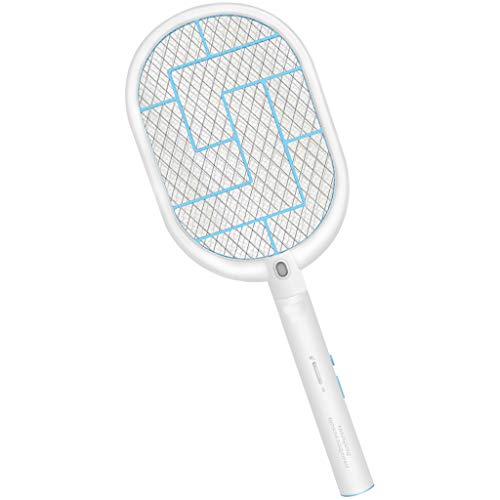 Chlry Electric Bug Zapper, 2000 mAh Battery, safety design, USB Rechargeable, LED Light, Pest moth insect Spiders Mosquito Fly Racket Swatter