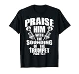 Cute Psalm 150:3 Bible Verse Christian Player Art