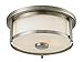 Z-Lite 412F11 2 Light Flush Mount, Brushed Nickel