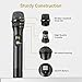 TONOR Wireless Microphone System, Professional Metal Cordless Karaoke Microphones, Handheld Dynamic Mic Set with Receiver for Party, Meeting, KTV, Church, DJ, Wedding, Singing, 200ft, TW820 Black