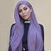 WhaleGate 26 inches Long Straight Purple Wigs for Women Synthetic Wigs Middle Part Heat Resistant Replacement Wig Colorful Cosplay Daily Party Wig (Purple Wig)
