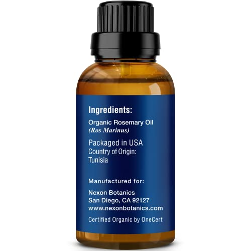 Organic Rosemary Essential Oil 30 Ml - Certified Usda Pure, Natural Therapeutic Grade Rosemary Oil -For Aromatherapy, Skin, And Hair Care - Rosemary Oil For Hair Growth Organic - Nexon Botanics #TOP3