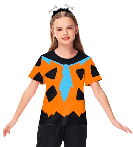 Remimi Girls Boys Halloween Shirts Classic Graphic Cute Tops 3-14 Years4