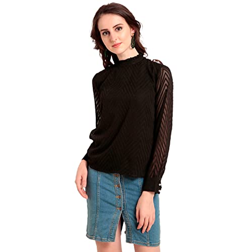 Image of Rare Women's Solid Regular Fit Blouse
