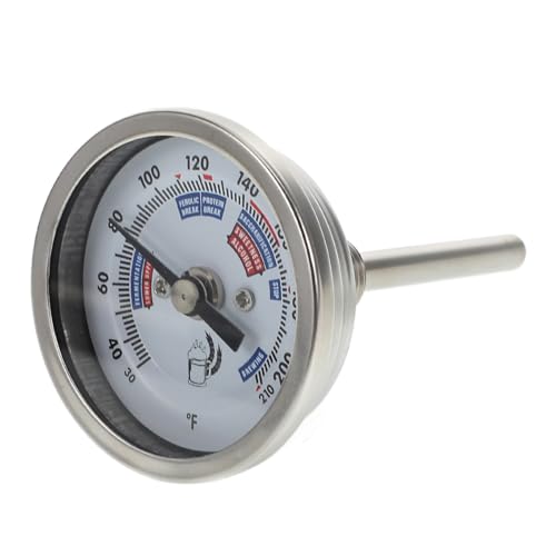 Thermomètre de brassage LIFKOME avec lecture précise et montage longitudinal pour cuve