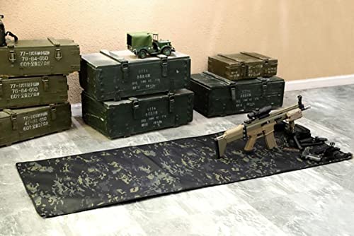 Hdlsina Water Resistance Shooting Gun Mat Non-Padded Non-Slip Shooter Range Pad Shooting Rest With Gun Rest Sand Bag And 4 Alloy Ground Nail (Khaki) #TOP6