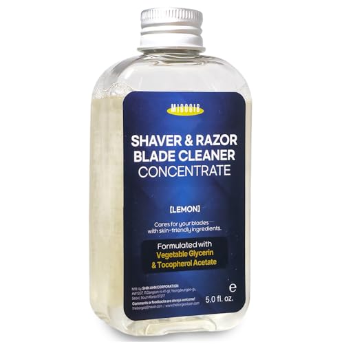 MIGOGIB Shaver & Razor Blade Cleaner Concentrate - Mix with 70% IPA - Deep Cleans Deodorizes & Lubricates Professional-Grade Cleaning Solution (5 fl. oz.)