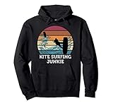 Photo Gallery kitesurf junkie vintage retro sunset beach surf felpa con cappuccio Photo Gallery kitesurf junkie vintage retro sunset beach surf felpa con cappuccio