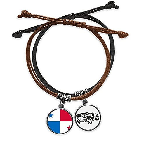 Bracelet amérique du nord cadeau idéal en cuir et corde de minibus fait main