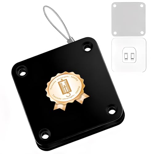 KINHARD Negro Cierrapuertas Automatico, No Requiere Perforación, Equipado con Cuerda de Traction de 1,2 m, Fuerza de Traction de 1000 G Cierra Puertas Automatica, para Puertas con Cierre Automatico