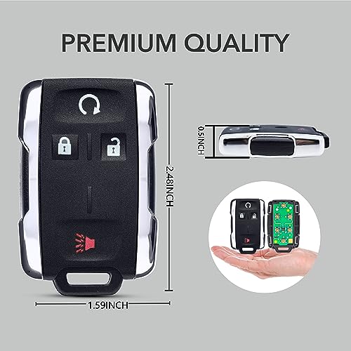 Clé de rechange à 3 boutons coque télécommande clé voiture Chevy pliante boîtier vide plip
